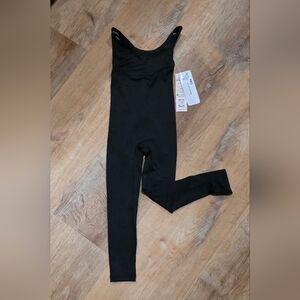 Body Wrappers Girls Black Sleeveless Bodysuit - Size 4 - 6 (015)